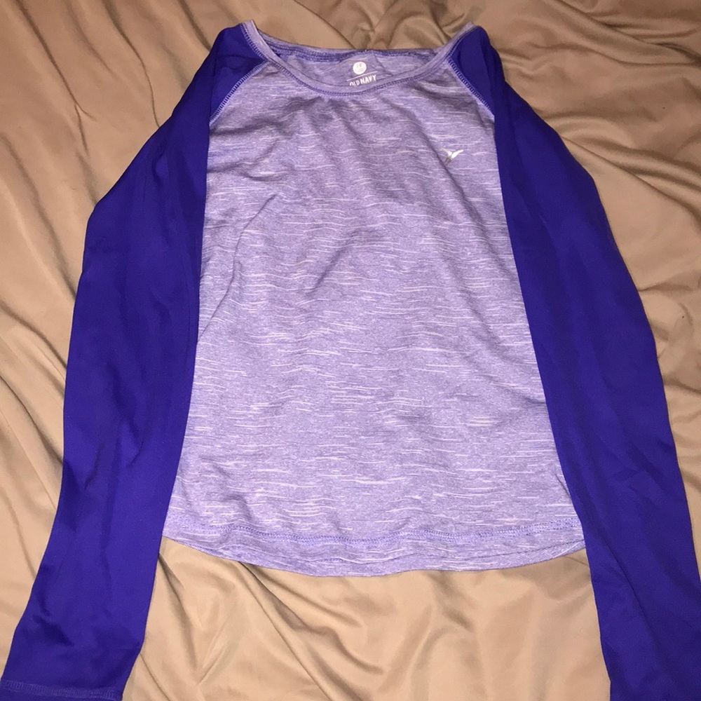 purple old navy active shirt